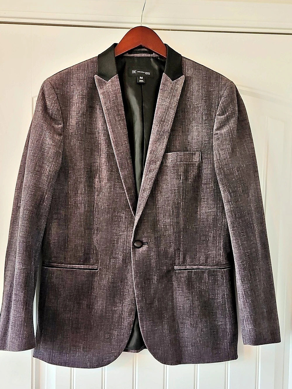 INC International Concepts Textured Blazer in Brown & Gray Size Medium Like New